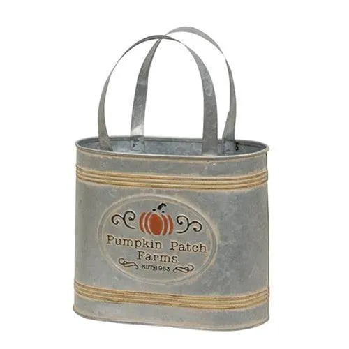 2/Set, Pumpkin Patch Farms Galvanized Totes