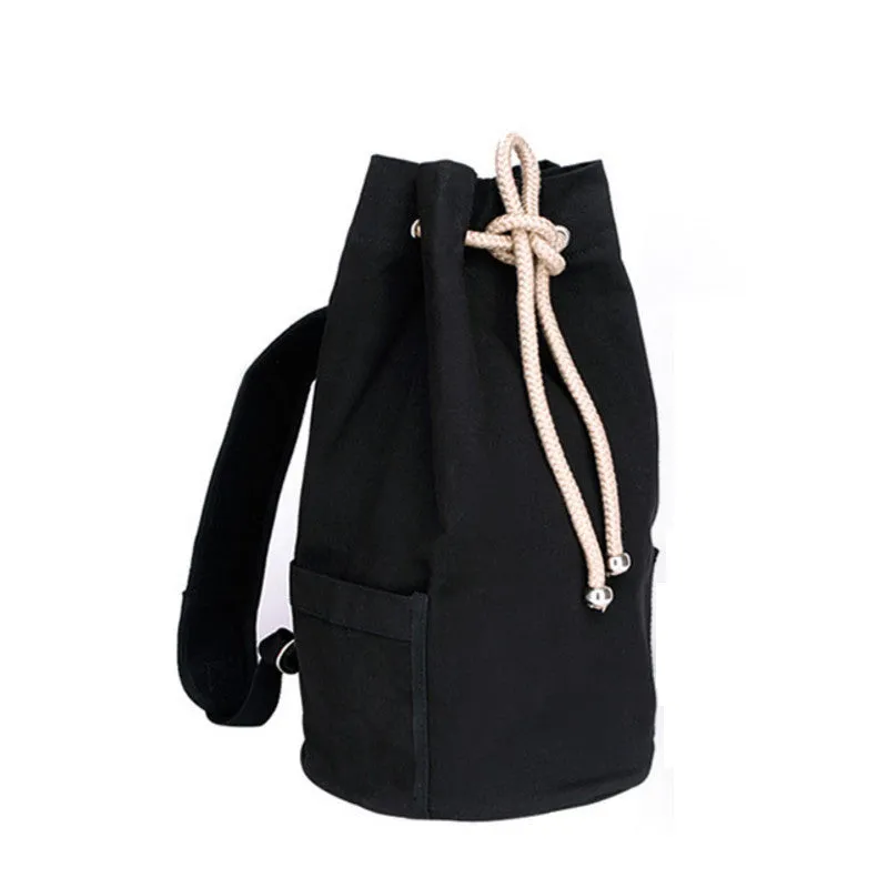 48cm Canvas bucket bag Backpacks with Drawstring backpack  - Free Shipping to N.A.