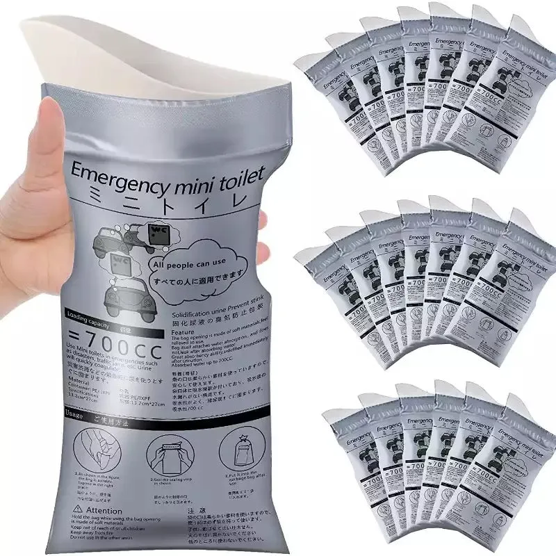 4PCS Outdoor Emergency Urinate Bags