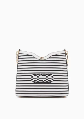 Archie Hobo Crossbody Bag White