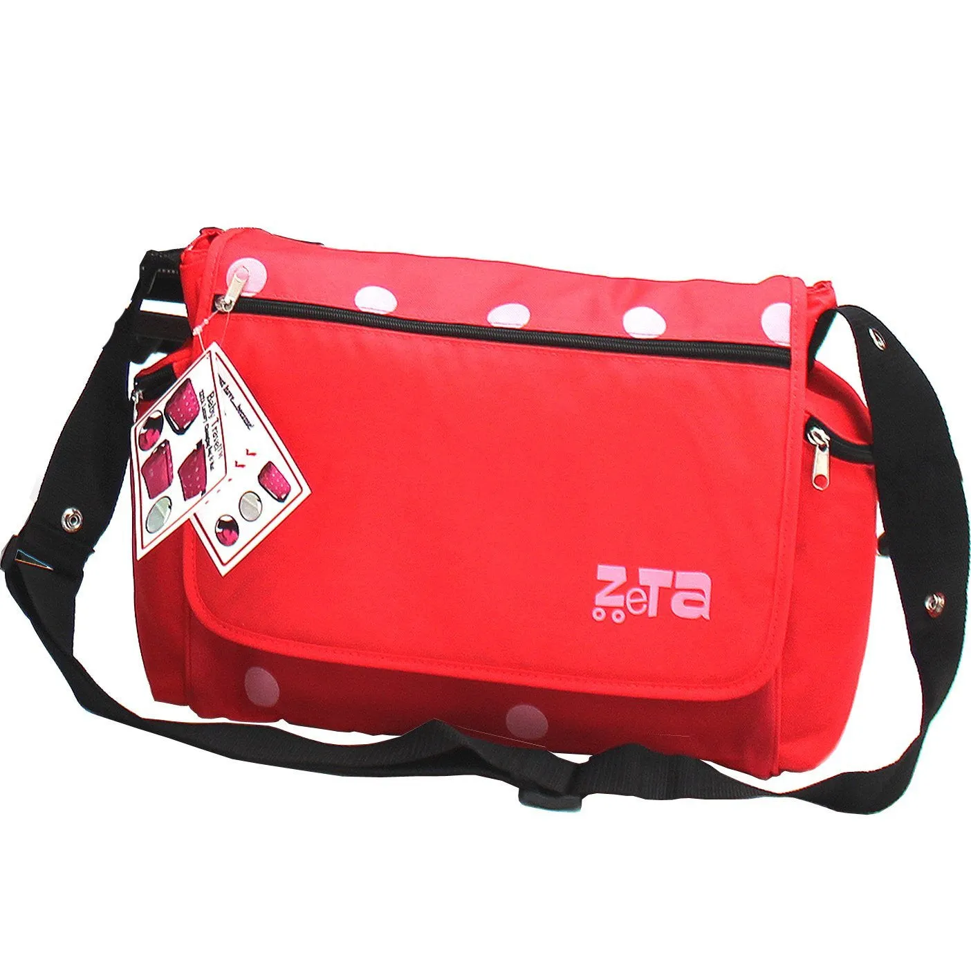 Baby Travel Zeta Changing Bag - Red Dots (Clearance)