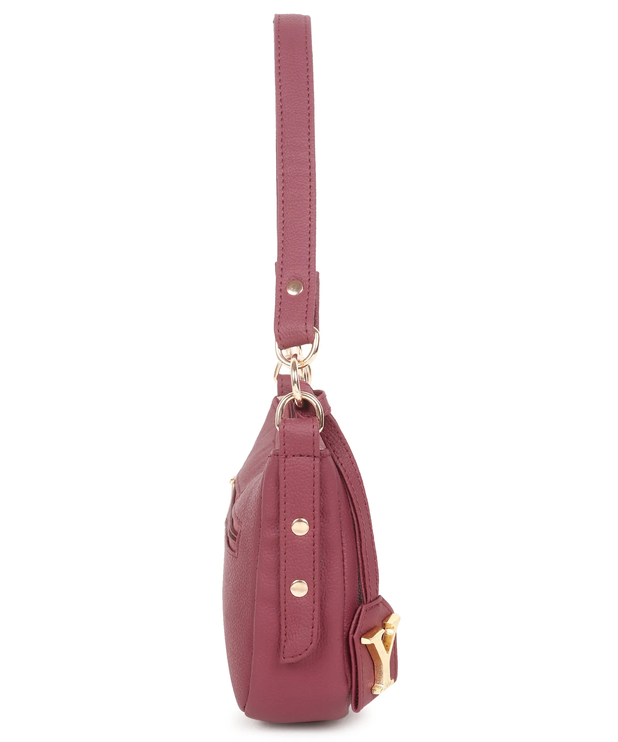 Baguette bag with long sling (Wine)