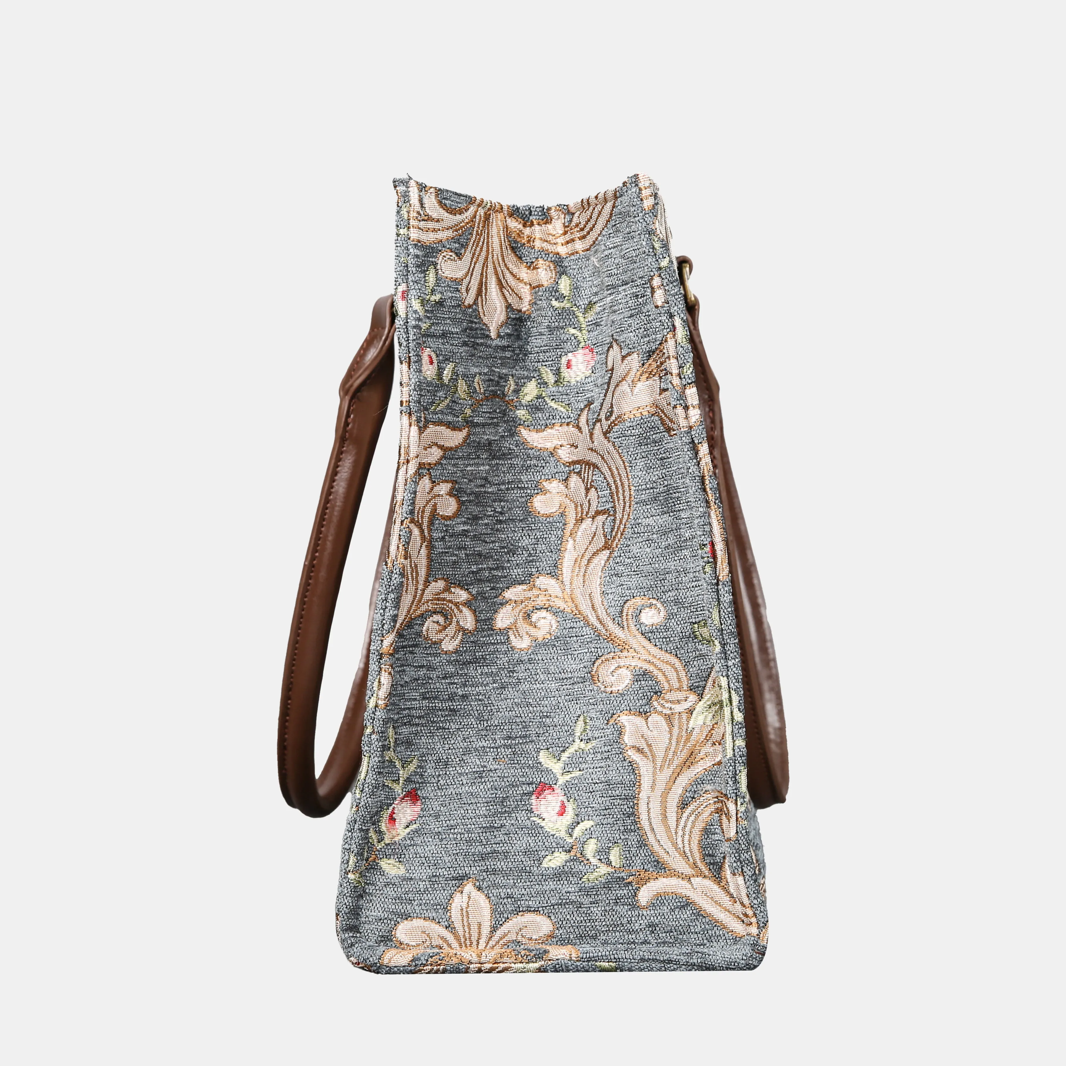 Baroque Garden Grey Laptop Work Tote