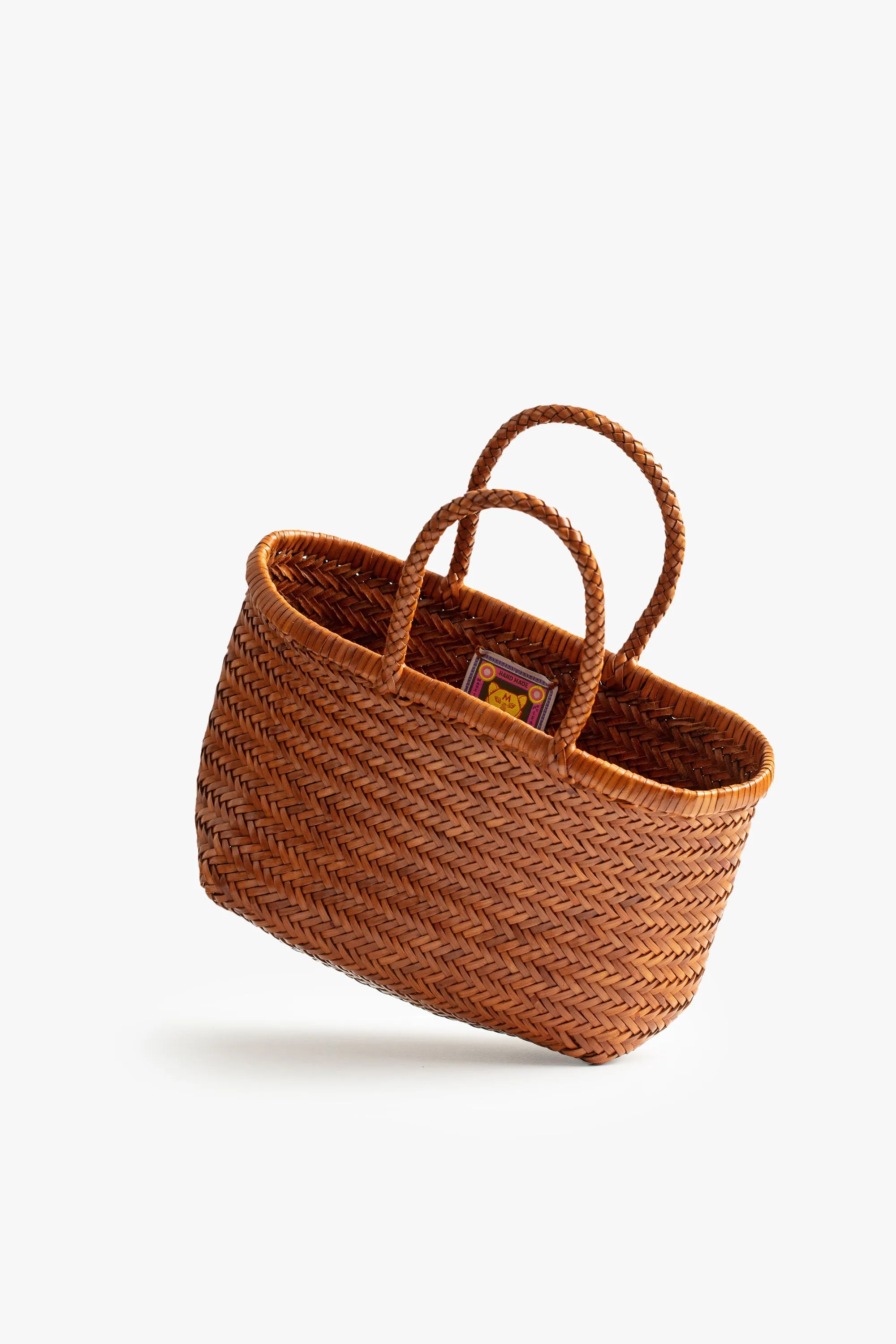 Basket Case Goa Medium Leather Tote - Brown