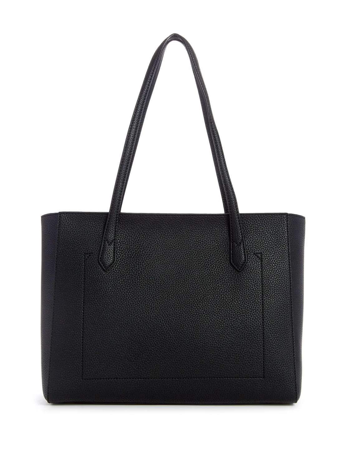 Black Downtown Chic Turnlock Tote Bag