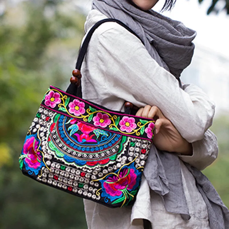 Boho Mandala Shoulder Handbag