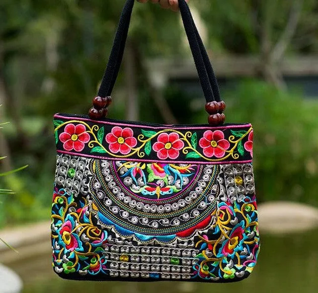 Boho Mandala Shoulder Handbag