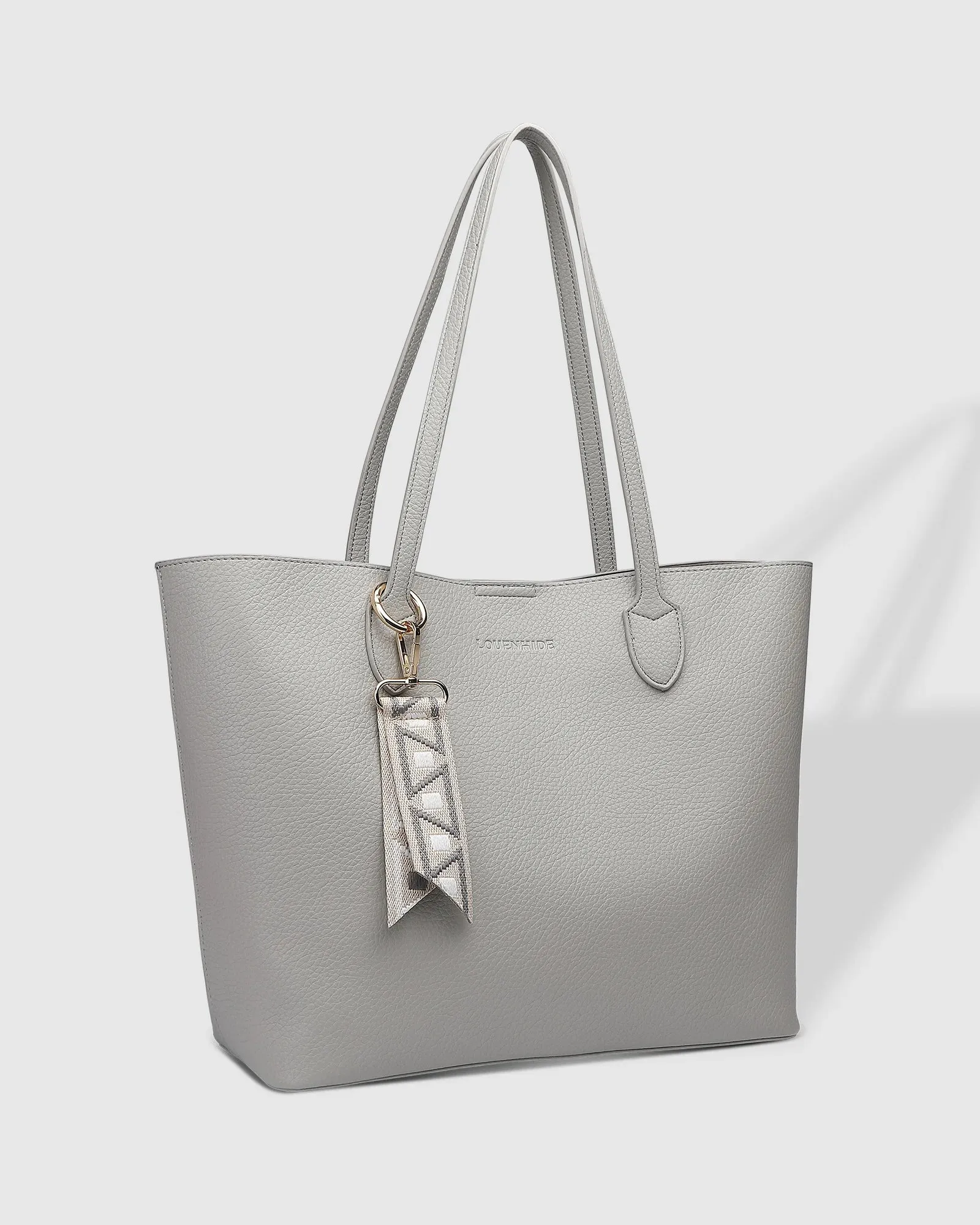 Brea Tote Bag in Light Grey