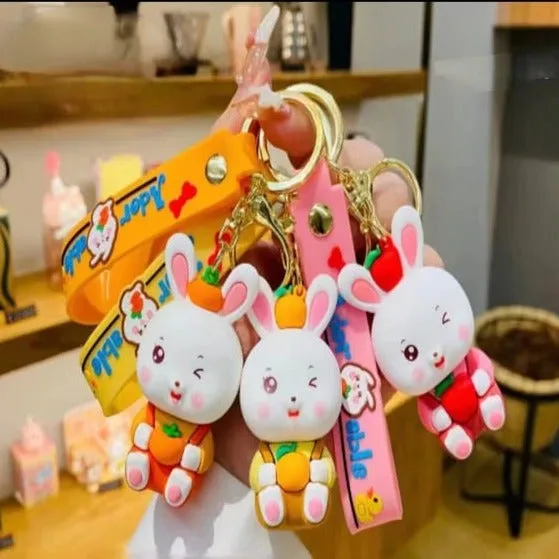 Bunny Theme Cute  Keychain.