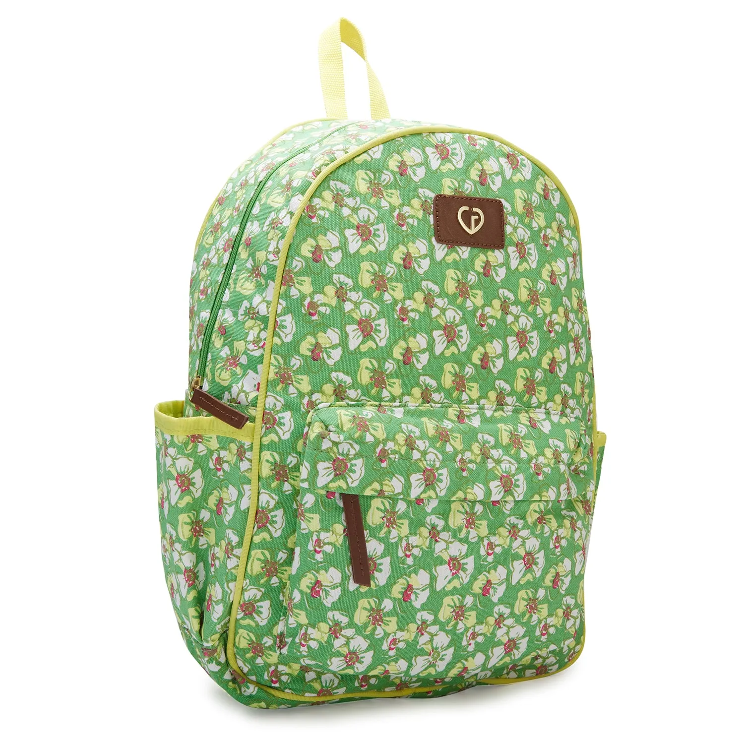 Caprese Blossom Laptop Backpack Large Light Green