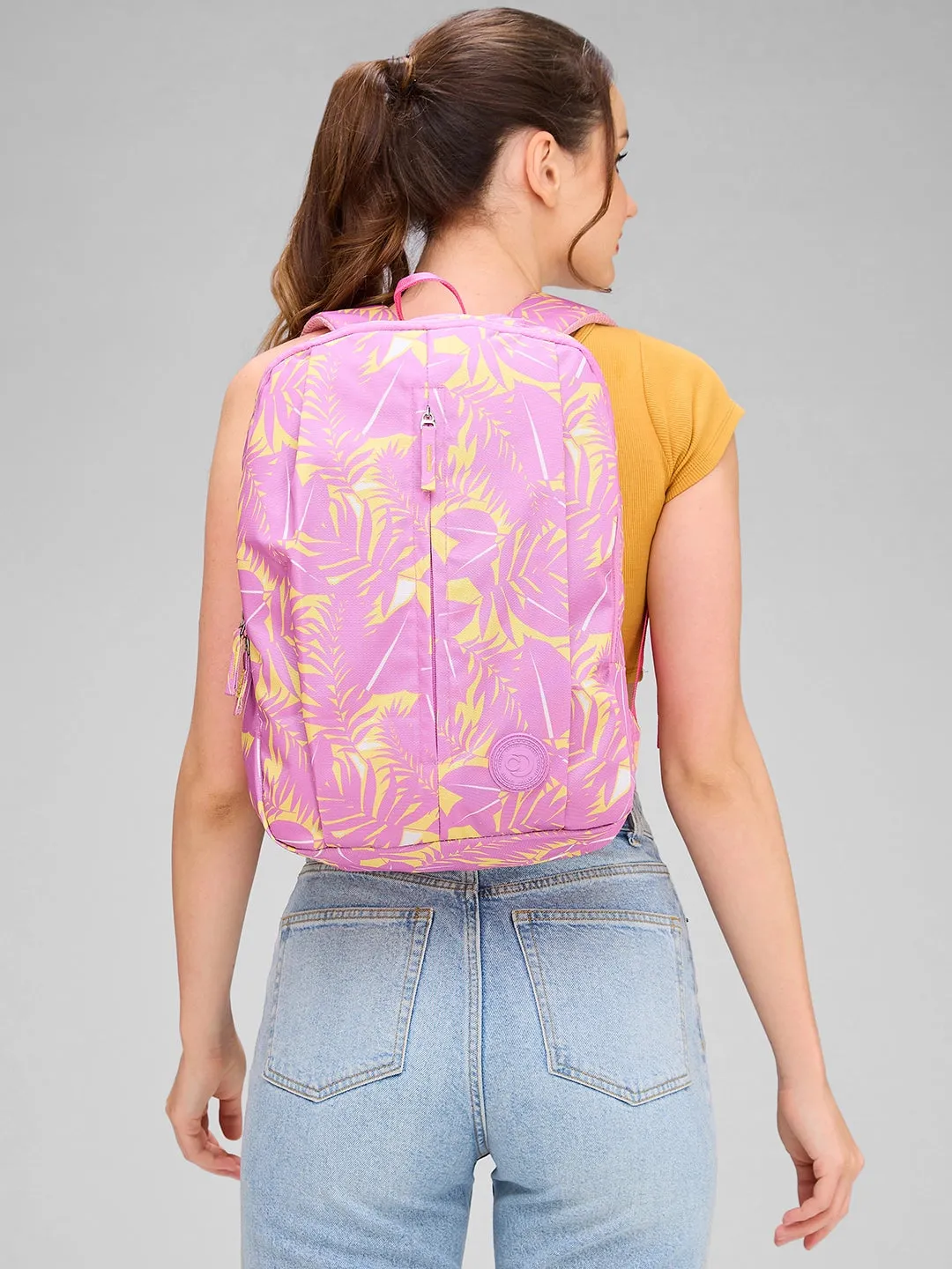 Caprese Eddy Laptop Backpack Large Pink