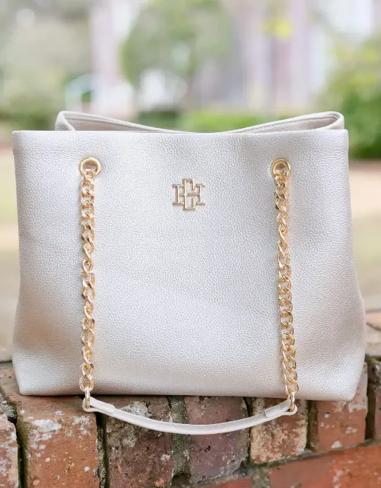 Caroline Hill Blair Tote Pearl