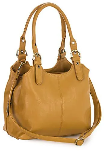 Classic Mattea Soft Handbag - Mustard