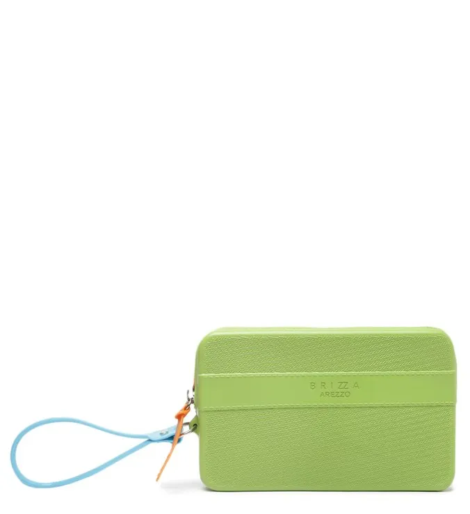 Clutch Green Multicolored Malu Brizza