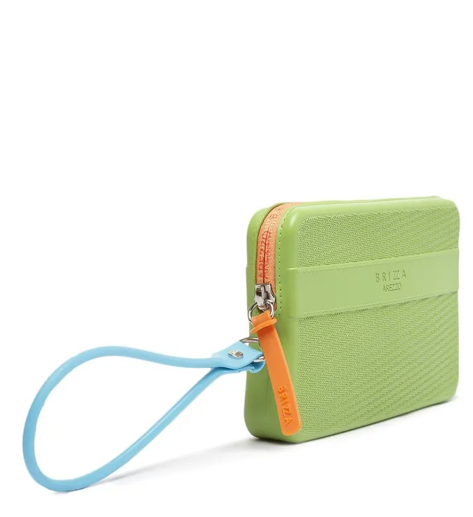 Clutch Green Multicolored Malu Brizza