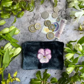 Coin purse - pansy