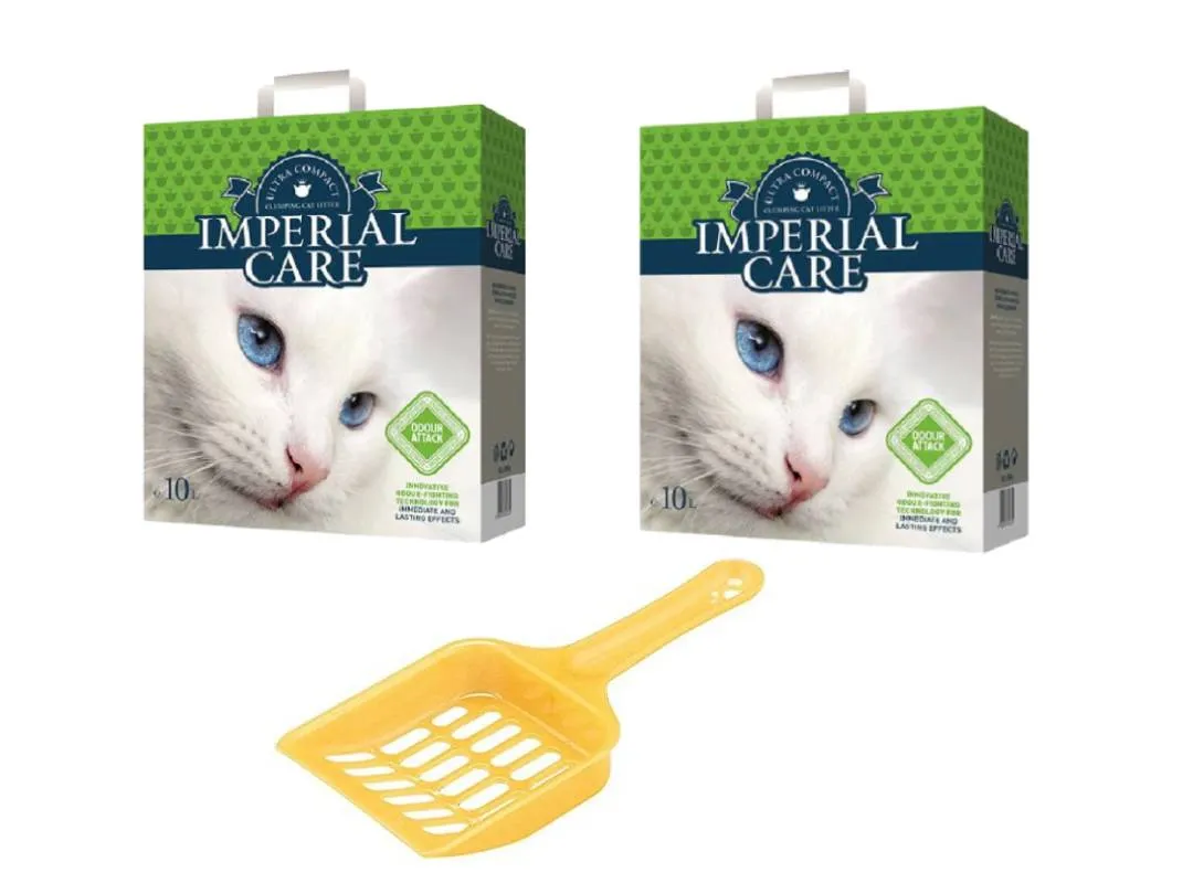 Combo premium clumping cat litter 10L 2bags and gift Cat litter shovel.