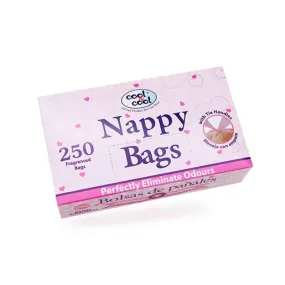 Cool & Cool Fragranced Nappy Bags Pink - 250 Pieces