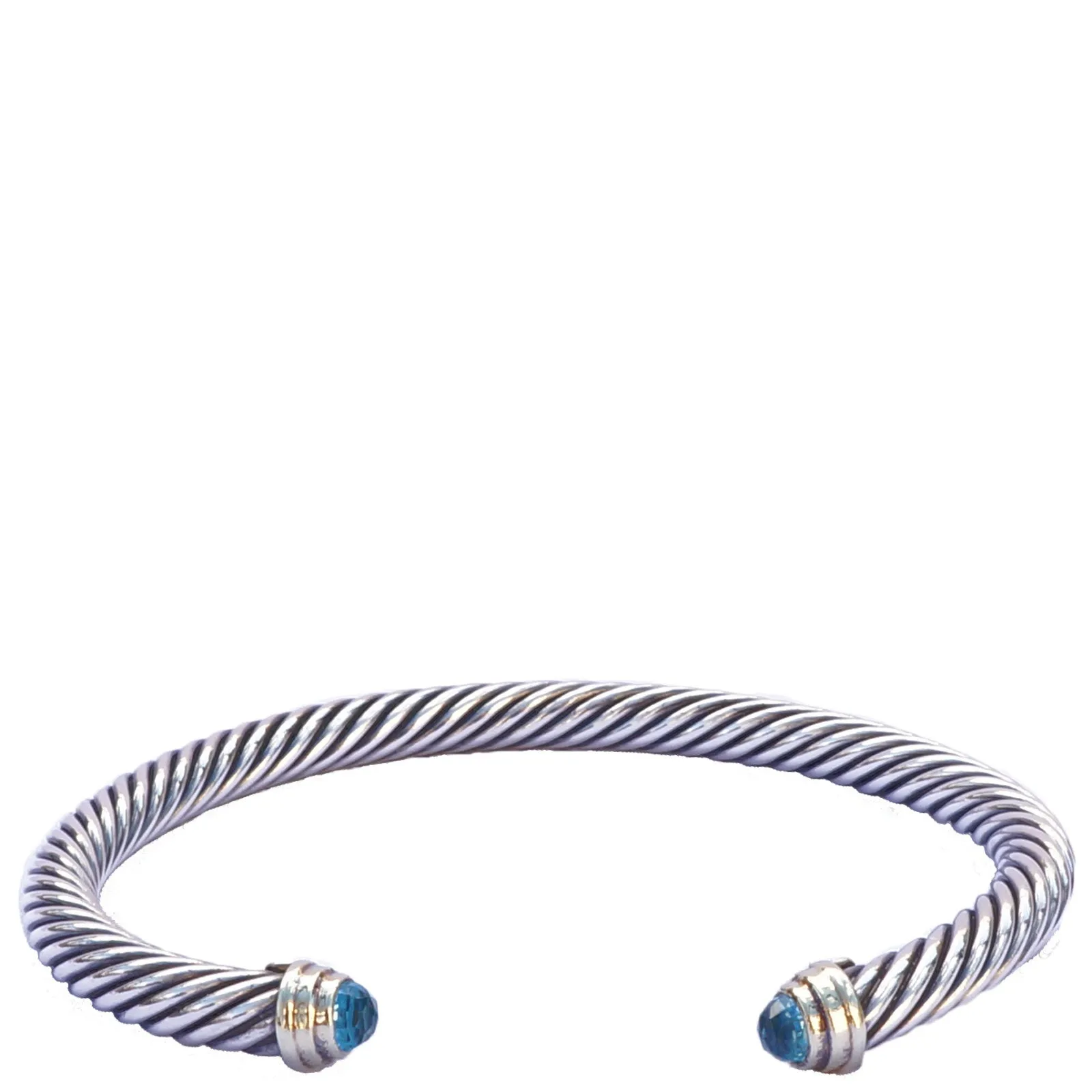 DAVID YURMAN BLUE TOPAZ CABLE CLASSIC BRACELET