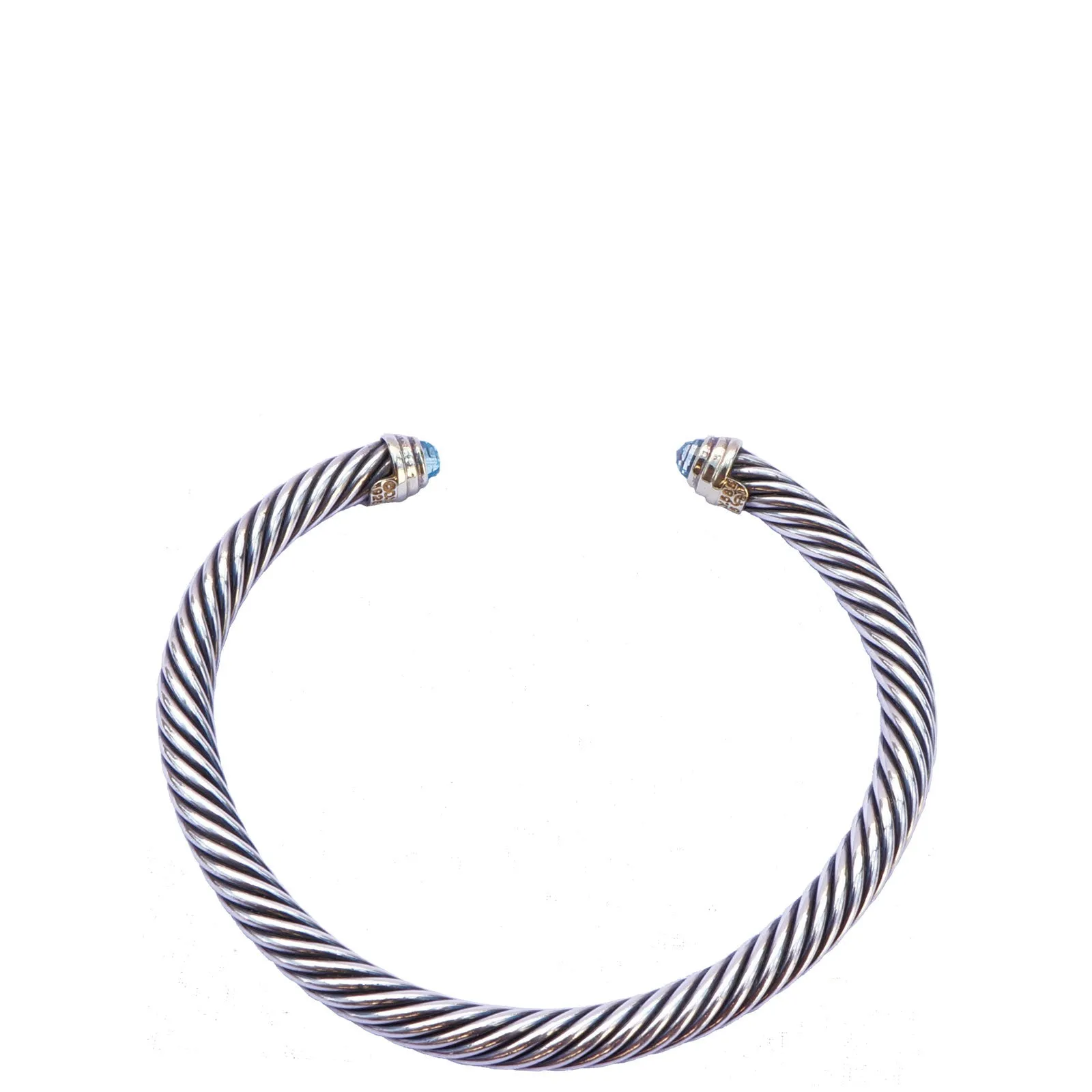 DAVID YURMAN BLUE TOPAZ CABLE CLASSIC BRACELET