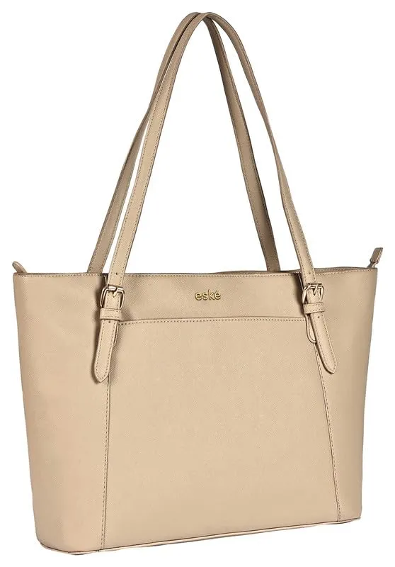 eske Amalia Vegan Leather Women's Tote Bag with Padded Laptop Compartment