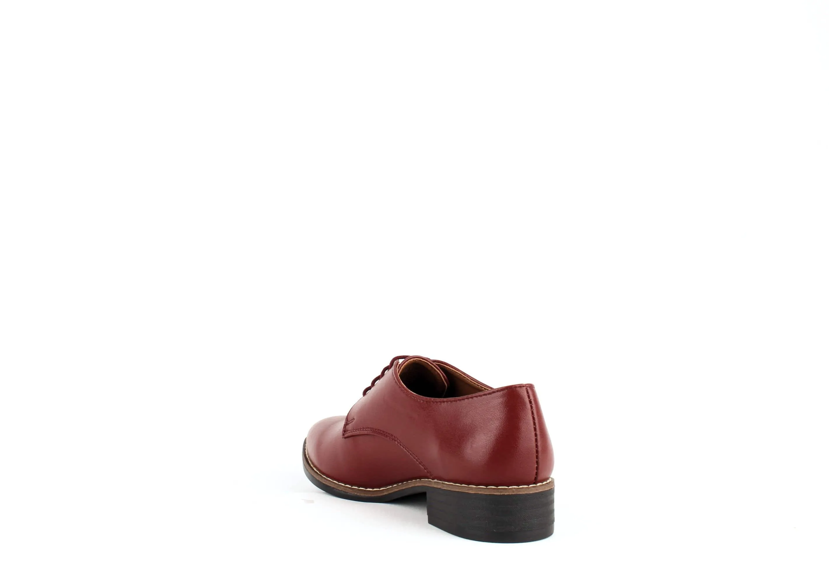 Esther Desserto® Cactus Leather Vegan Derby Shoe | Red