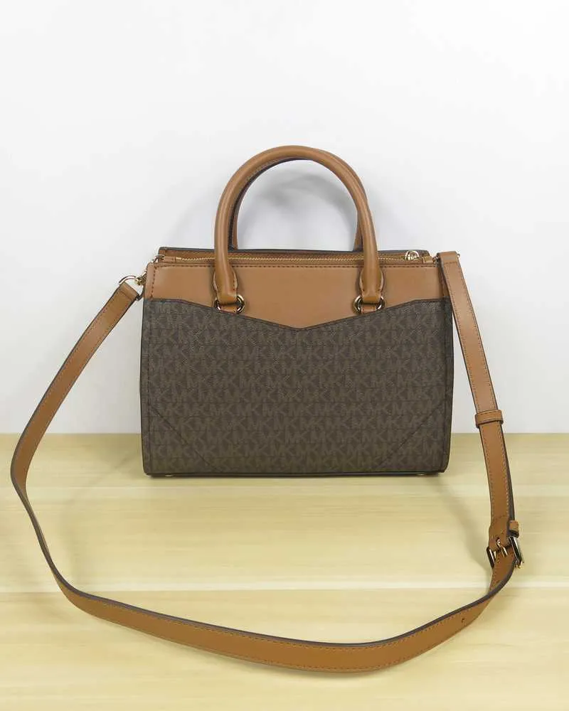 Everly Medium Logo Satchel