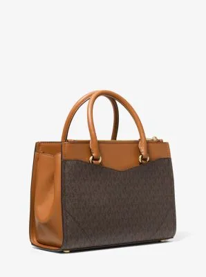 Everly Medium Logo Satchel