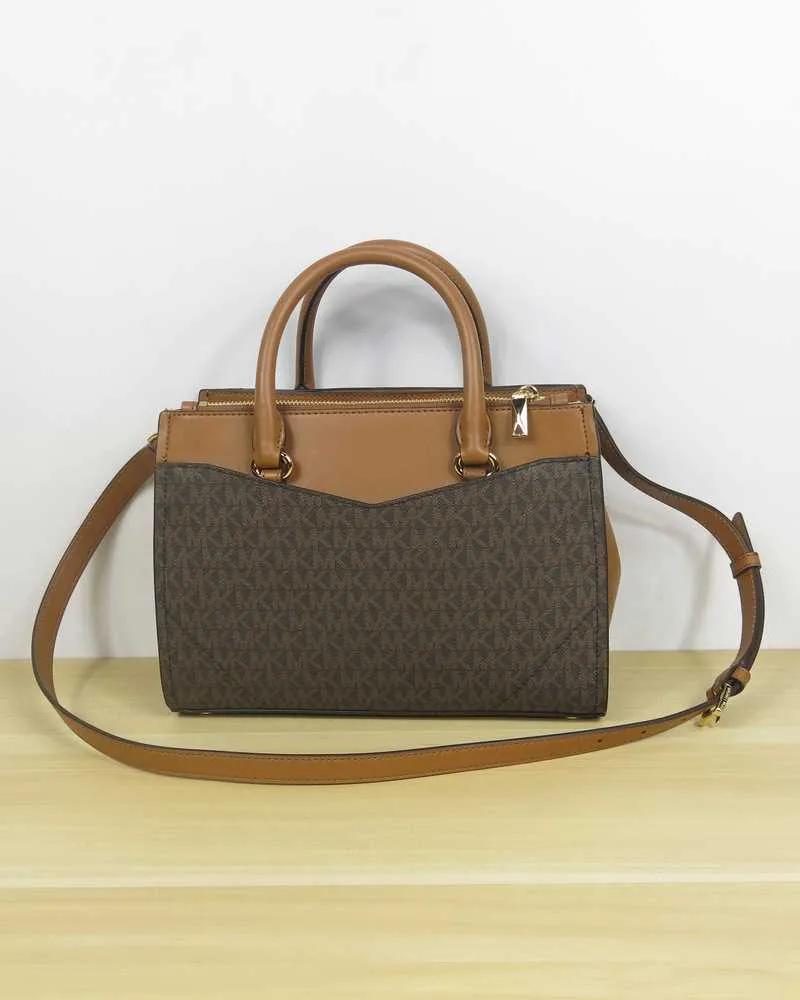 Everly Medium Logo Satchel