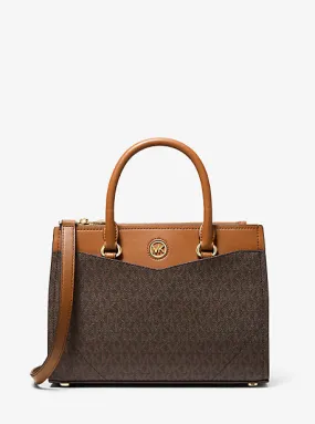 Everly Medium Logo Satchel