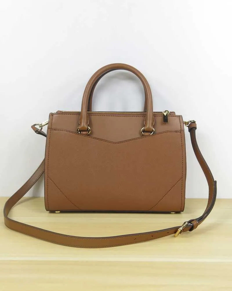 Everly Medium Saffiano Leather Satchel