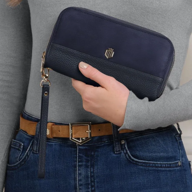 Fairfax & Favor Salisbury Ladies Travel Purse - Navy