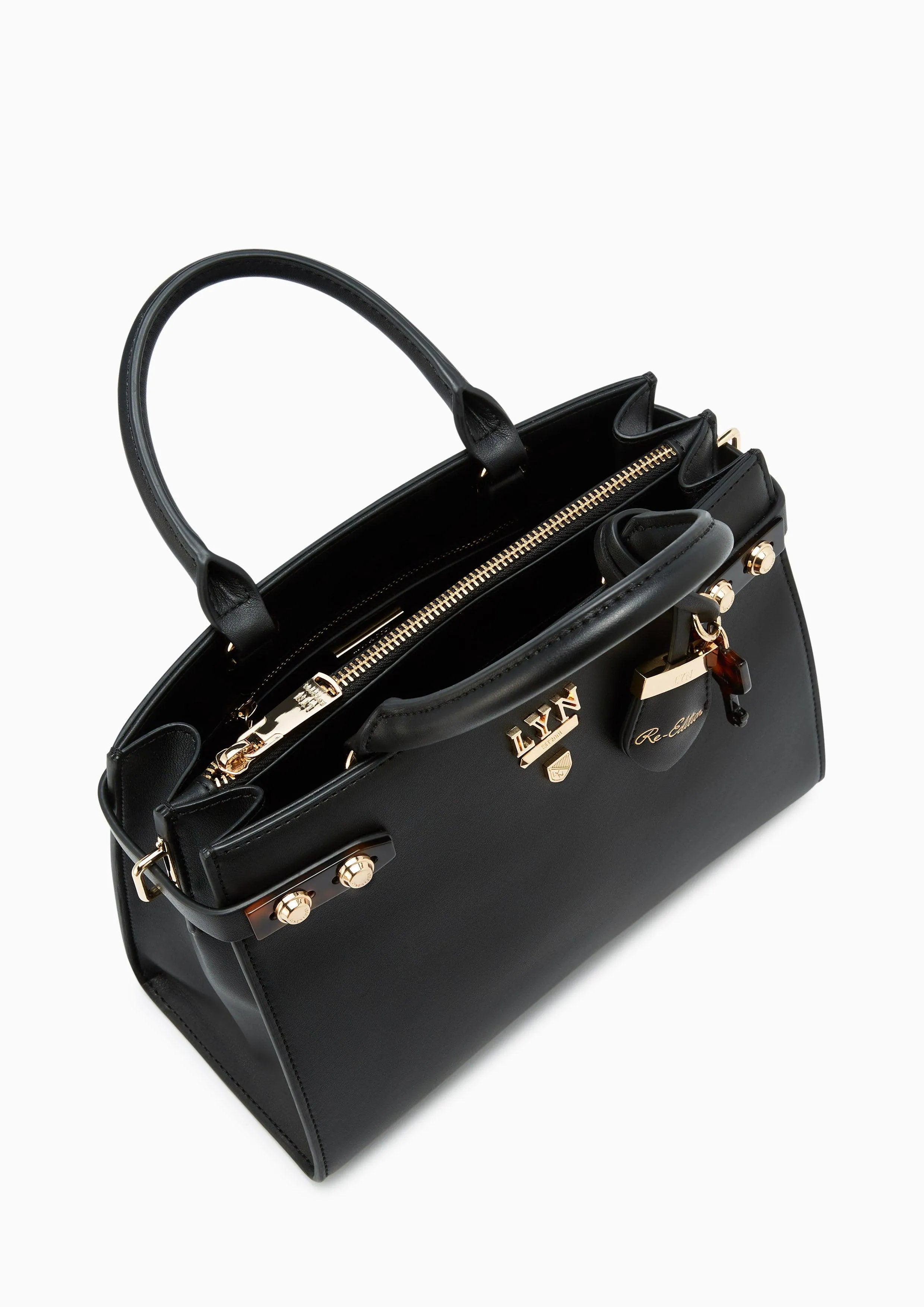 Fineness Marble Re-Edit Tote Bag Black