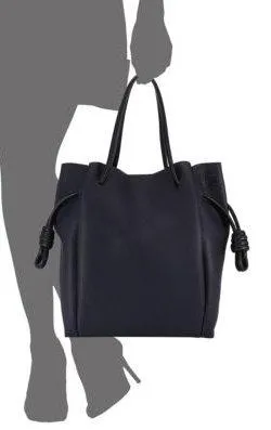 Flamenco Knot Tote Bag Midnight Blue/Black