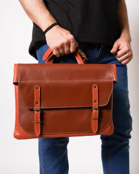 For Sale Elegant Leather Briefcase and Messenger Bag in Stylish Design