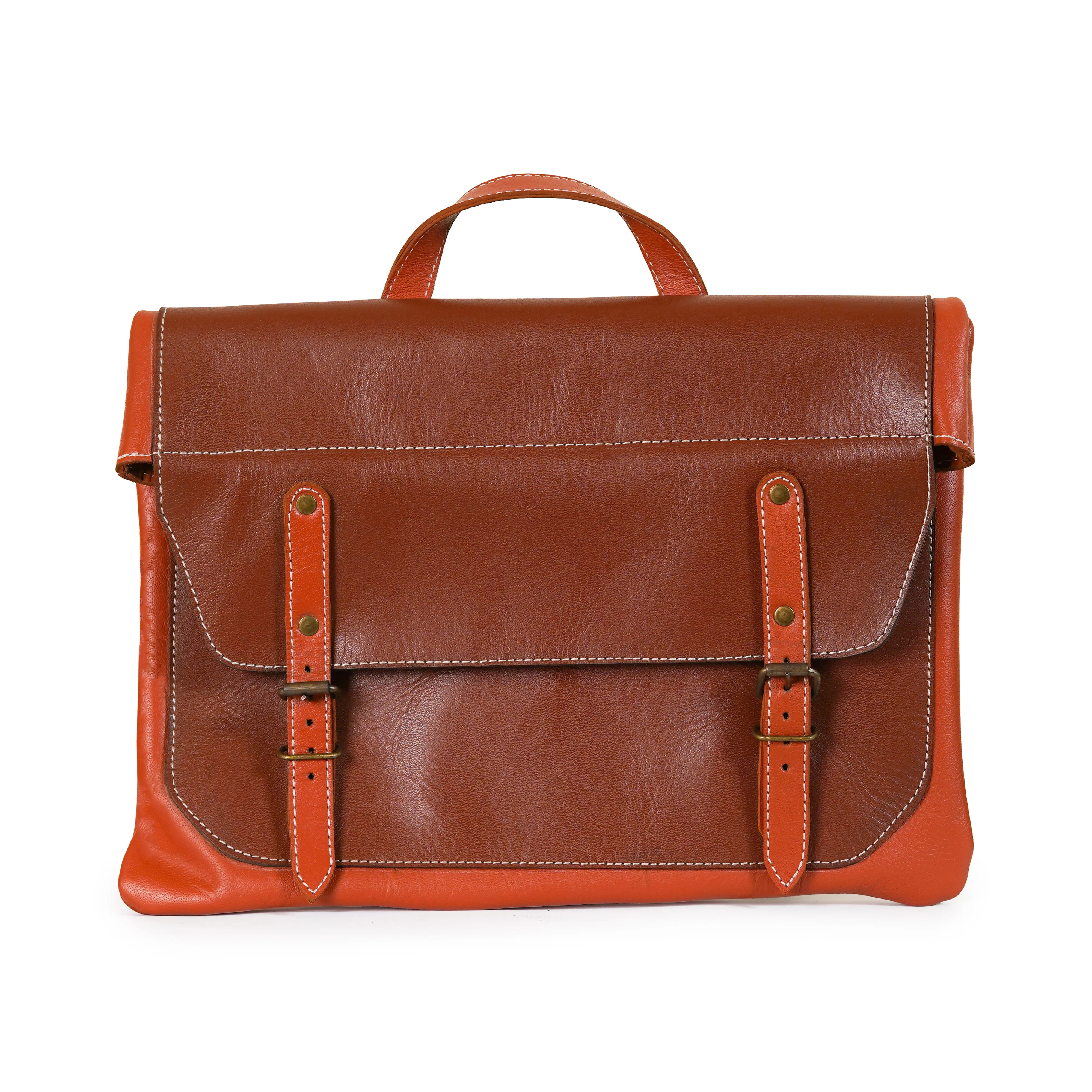 For Sale Elegant Leather Briefcase and Messenger Bag in Stylish Design