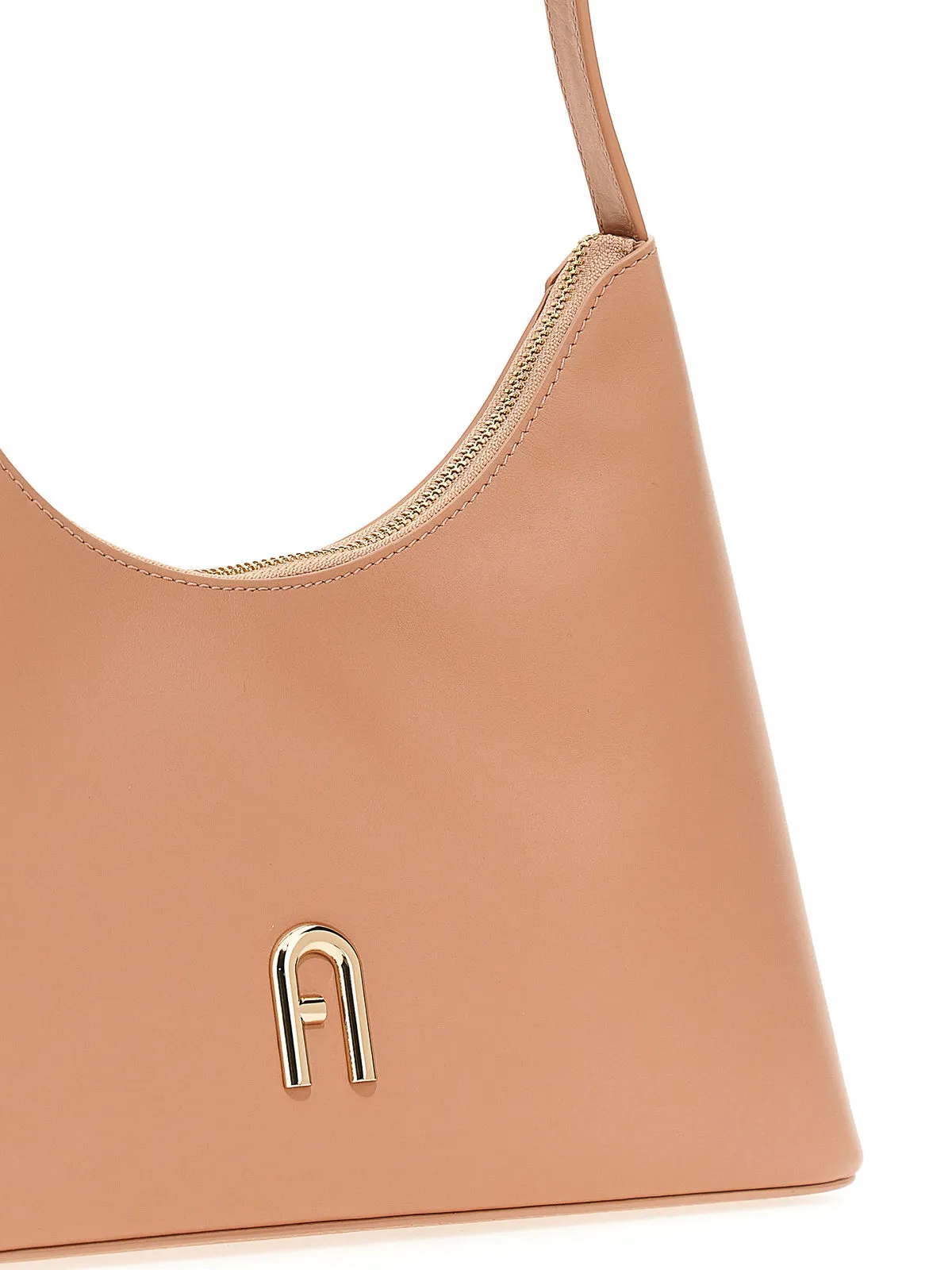 FURLA DIAMANTE SHOULDER BAG IN NUDE