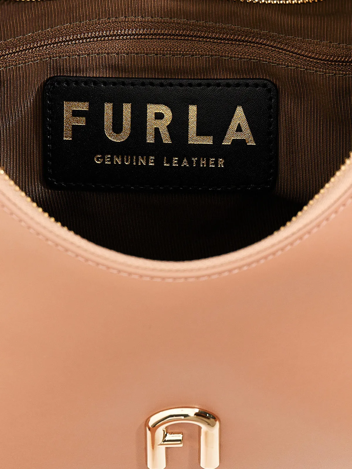 FURLA DIAMANTE SHOULDER BAG IN NUDE