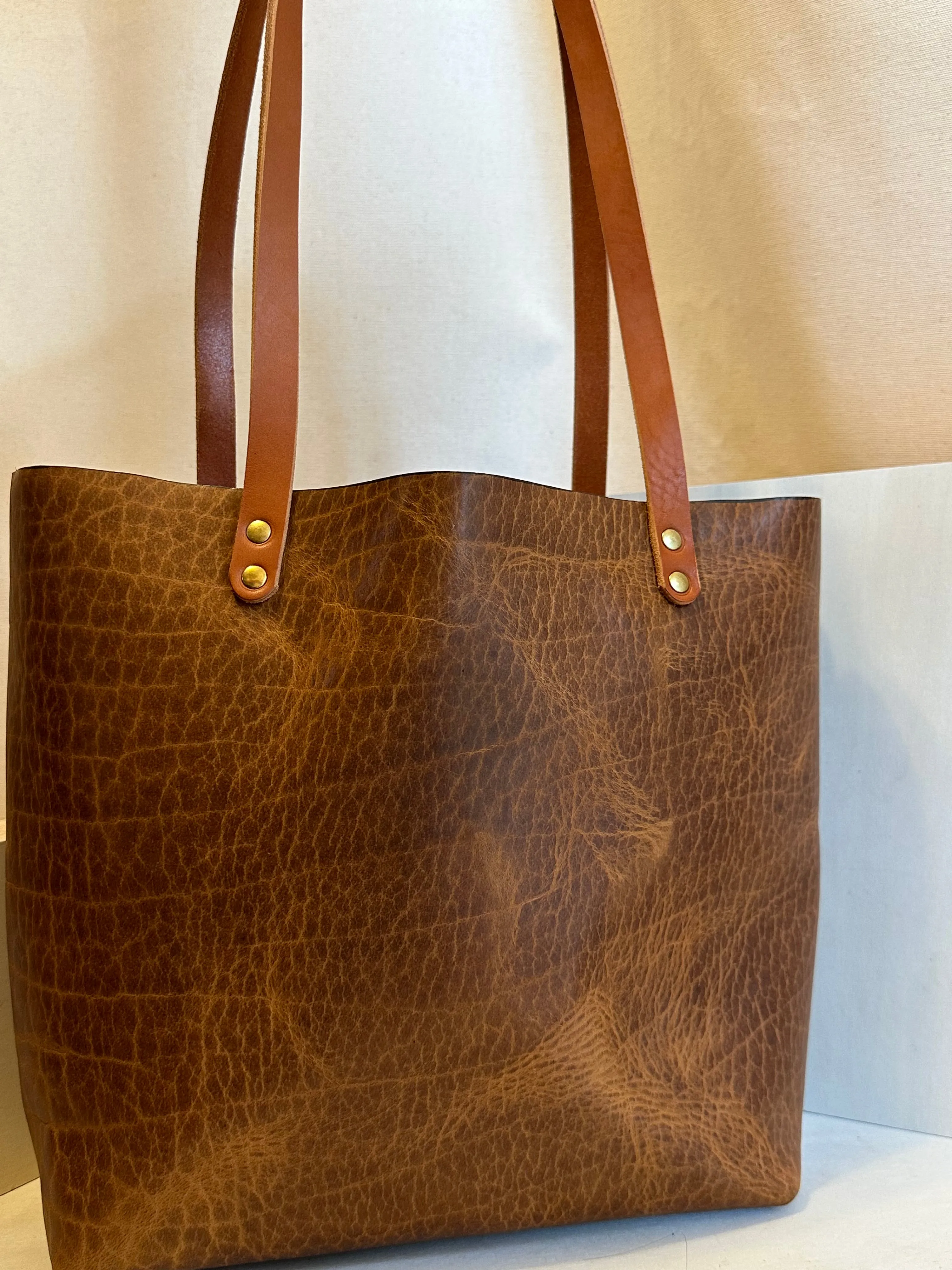 Glazed Bison EDC Leather Tote