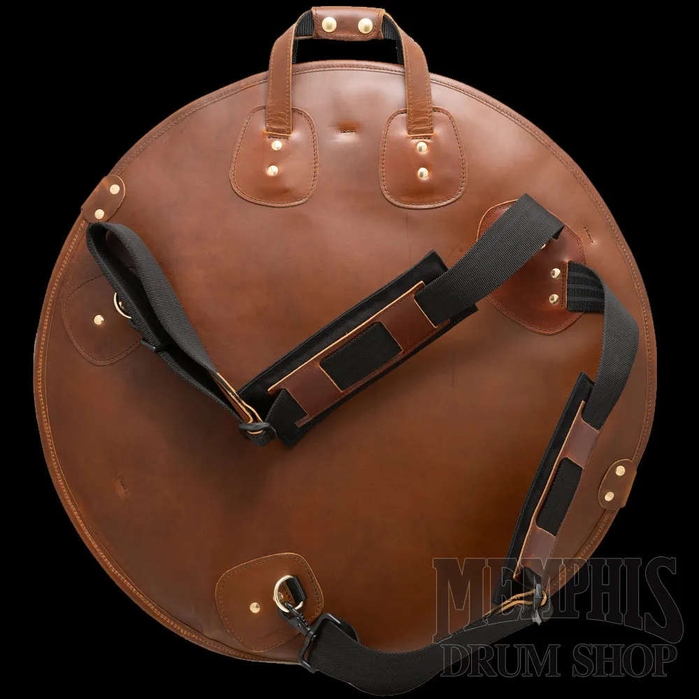 Glenn Cronkhite 22” Leather Cymbal Bag - Canyon Sunrise