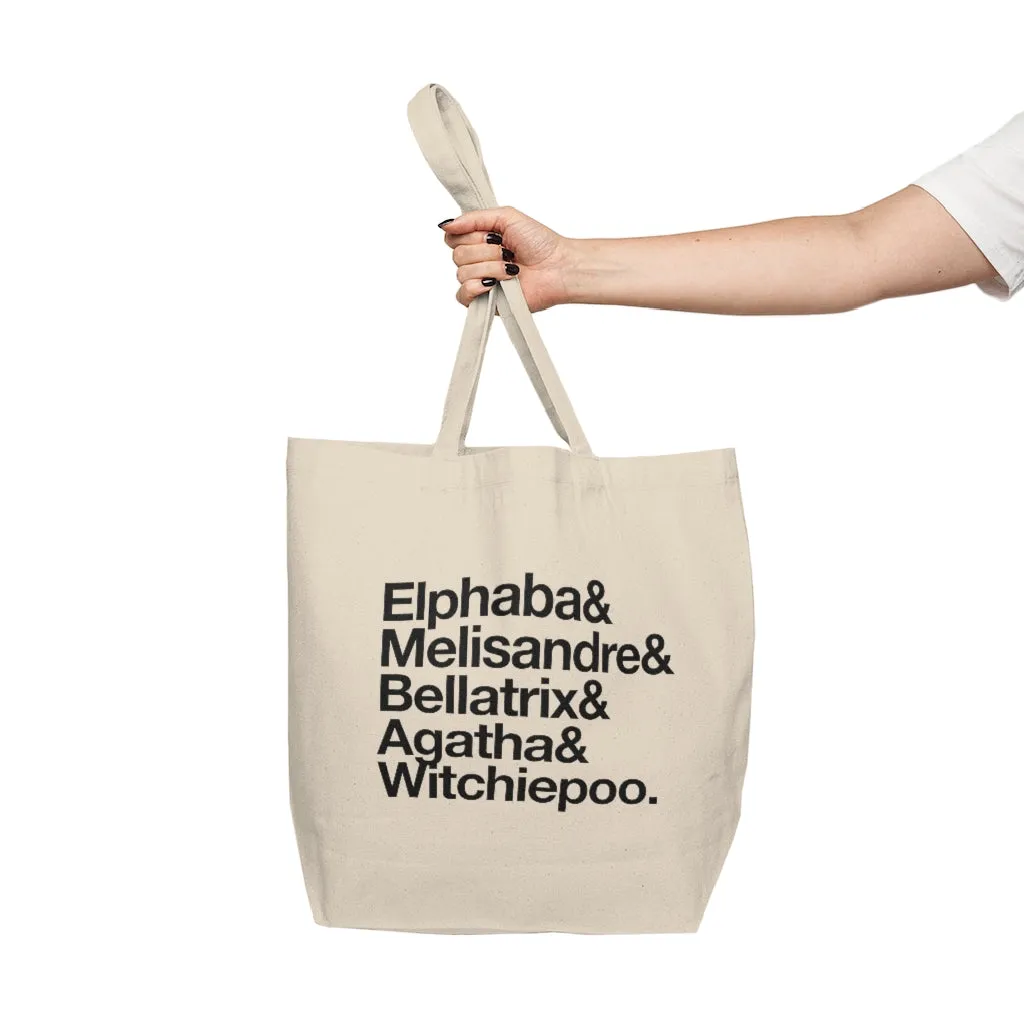 Good Witch / Wicked Witch Canvas Shopping Tote