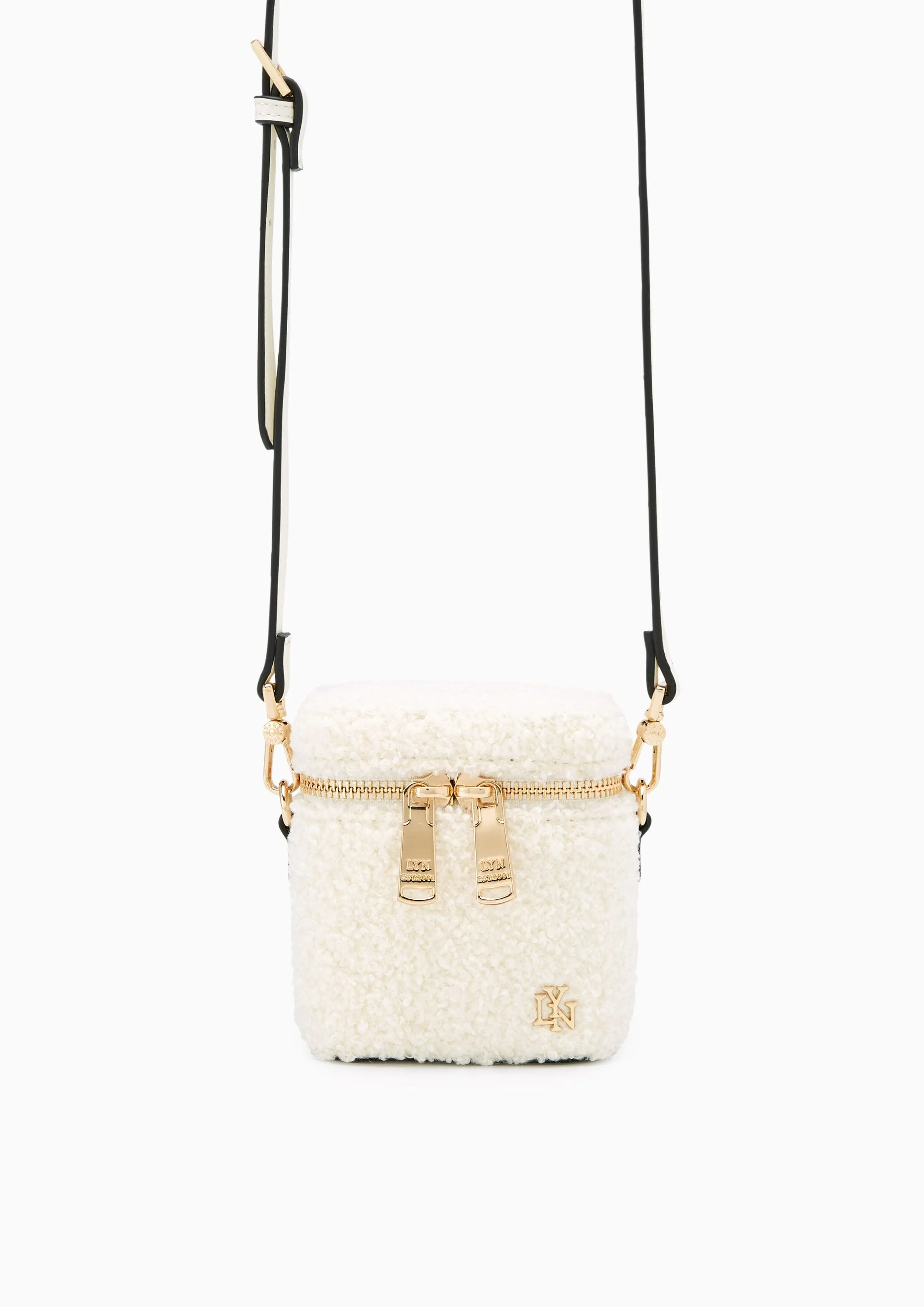 Gracelyn Crossbody Fur Bag Ivory