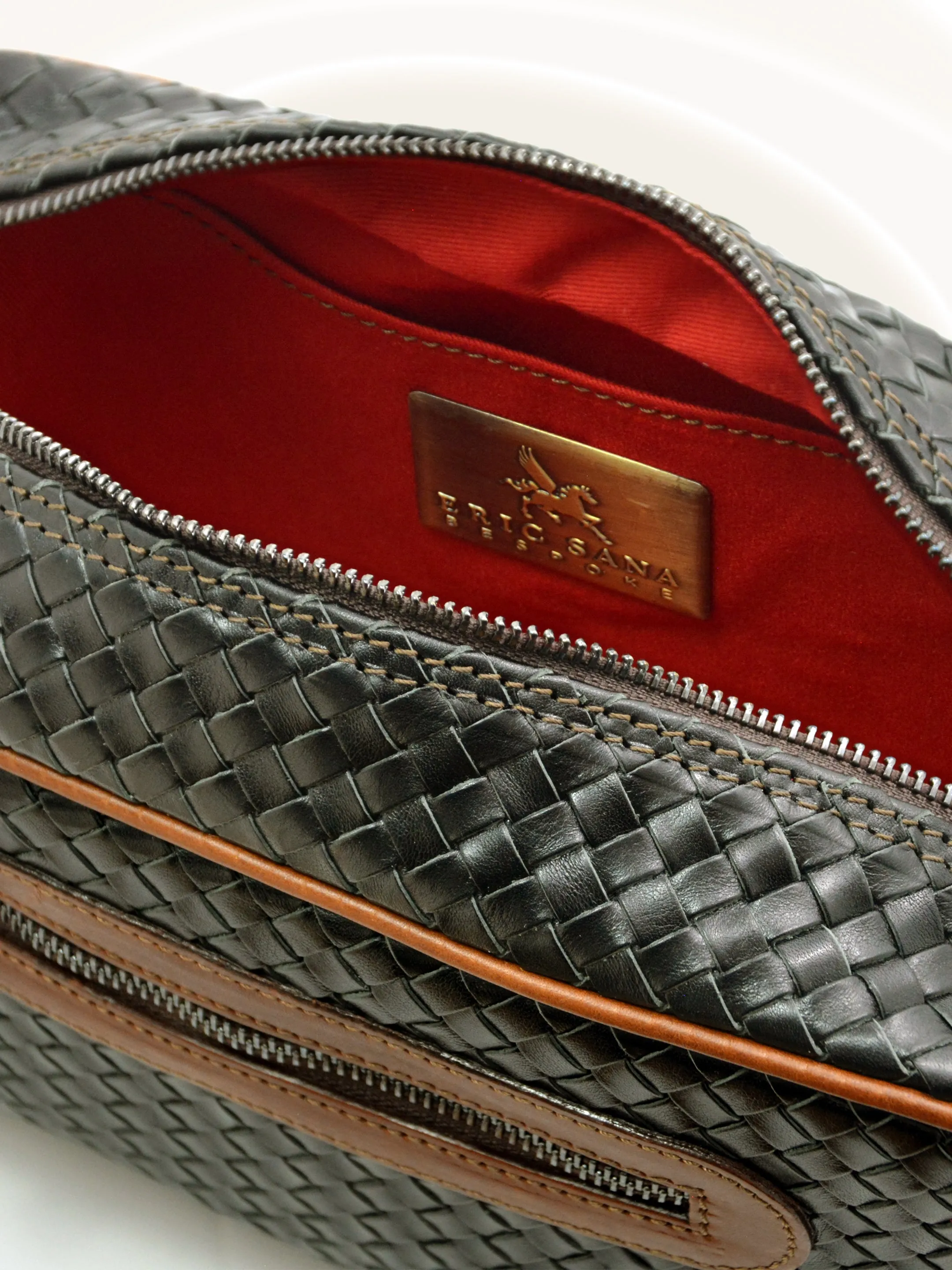 Hand-Woven Leather Necessaire