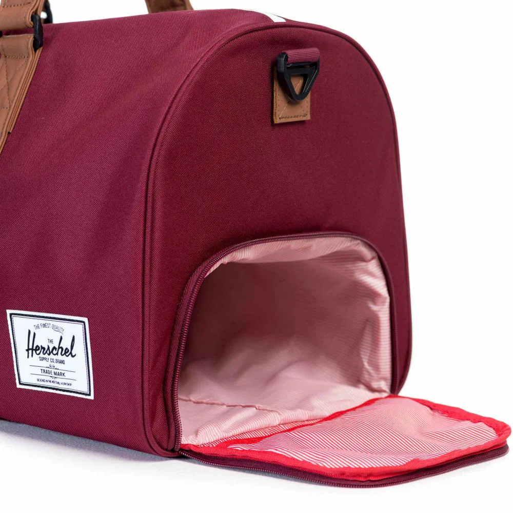 Herschel Supply Novel Duffel Bag - Windsor Wine & Tan