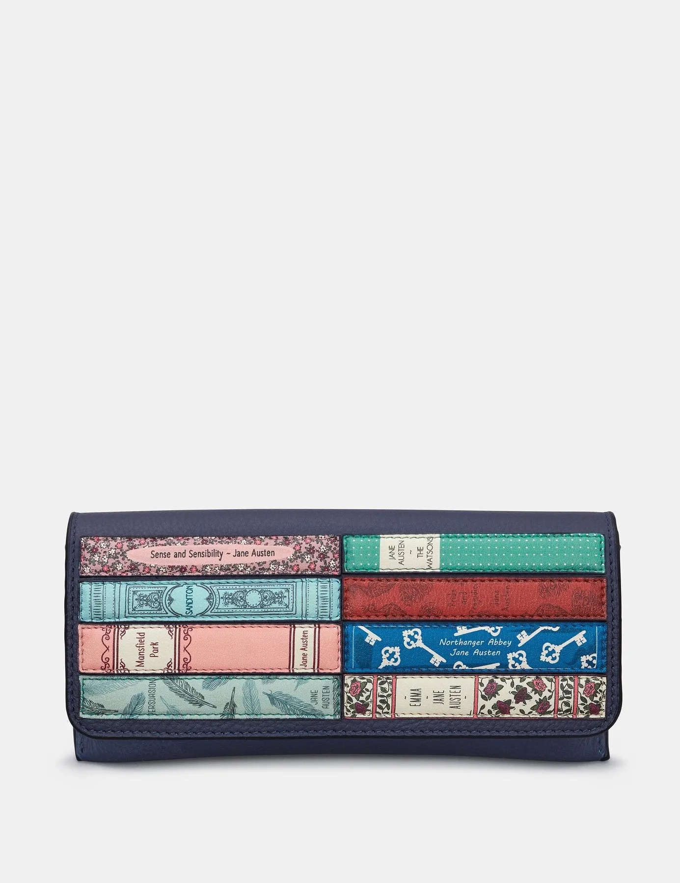 Jane Austen Bookworm Leather Glasses Fold Case