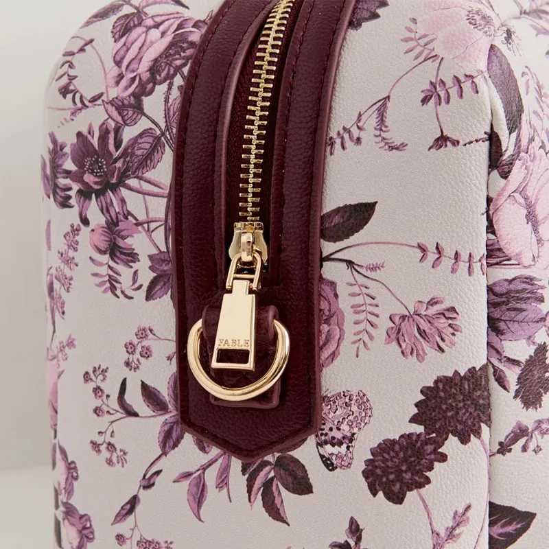 Large Bowling Bag - Plum Rambling Floral