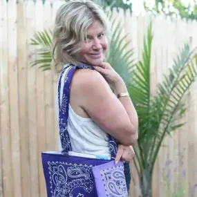 Lavender & Purple Tote