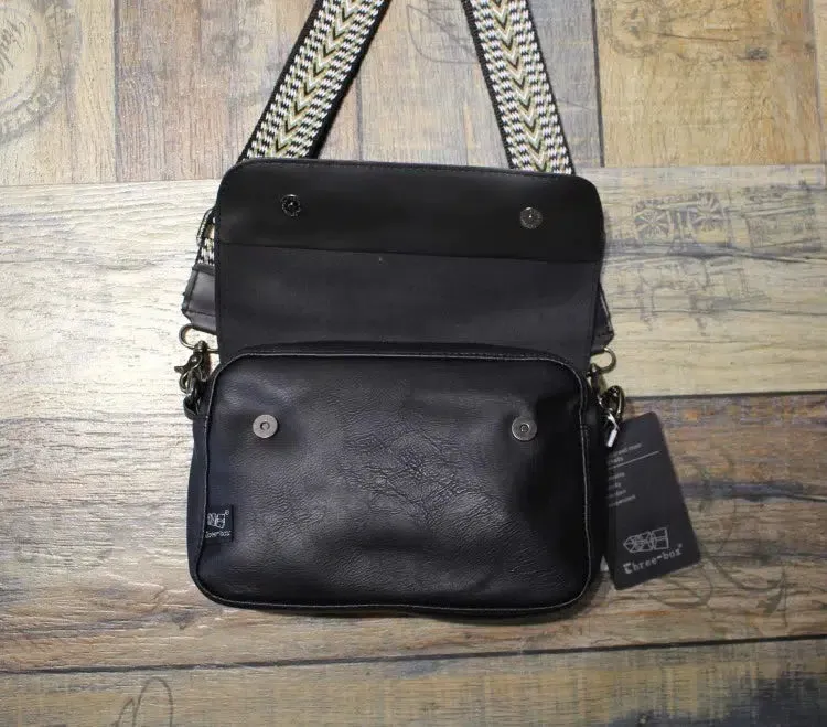 Leather Crossbody Flap Bag