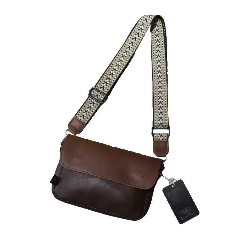 Leather Crossbody Flap Bag