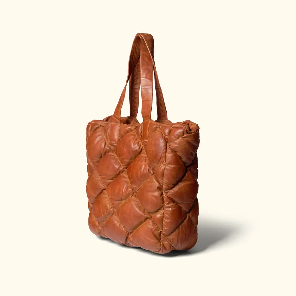 Limited Edition Bridger Leather Tote Large | Vintage Tan